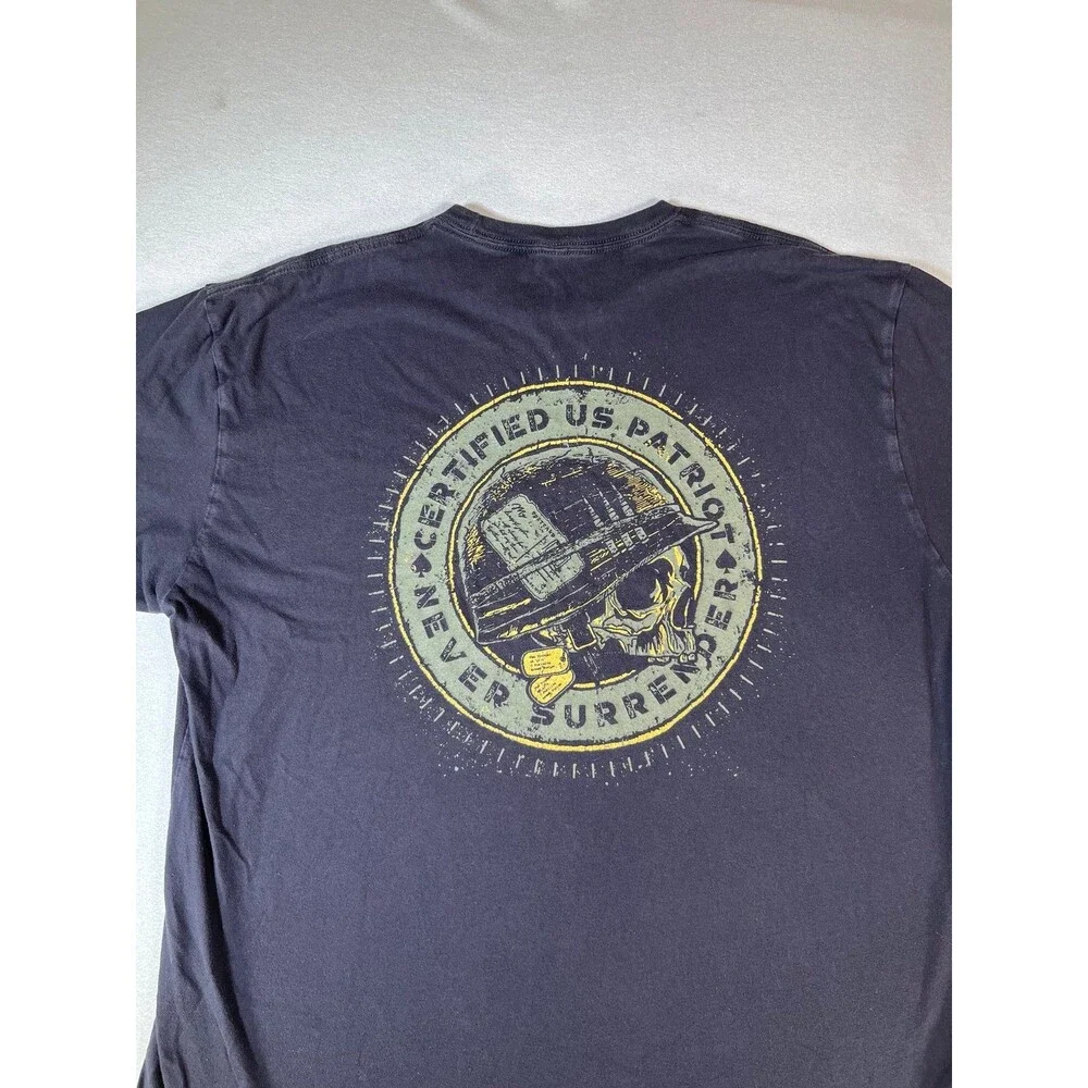 Grunt Style Patriot Seal mens t shirt XL navy never surrender - Picture 2 of 8